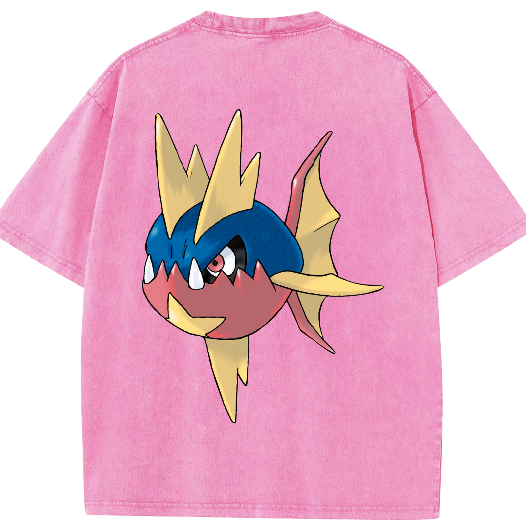 （画像用） ポケットモンスター Pokémon 綿100% ヴィンテージ風 半袖Tシャツ（背面プリント）